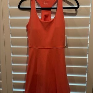 Zella Vibrant Coral Sleeveless Athletic/Tennis Dress Size S